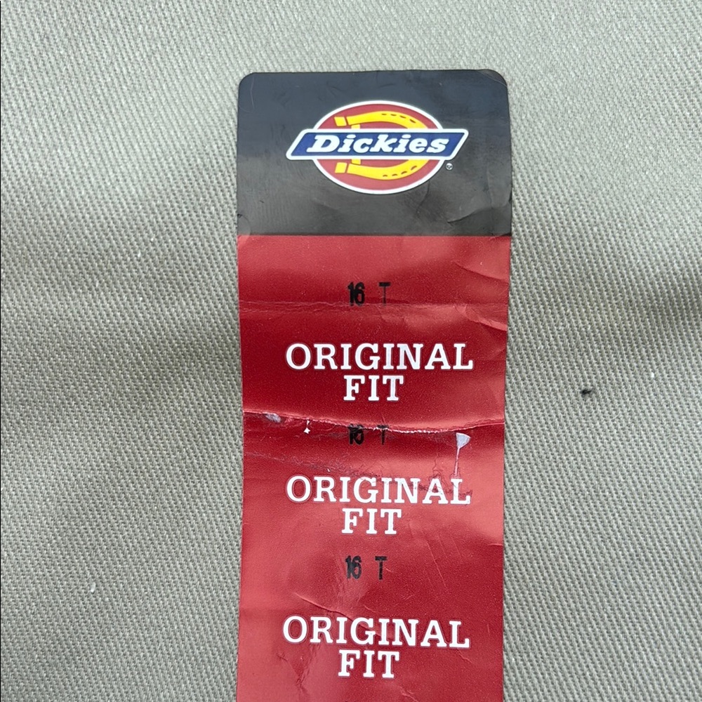 Dickies Original Fit Khaki Pants 16 Tall - Picture 3 of 4